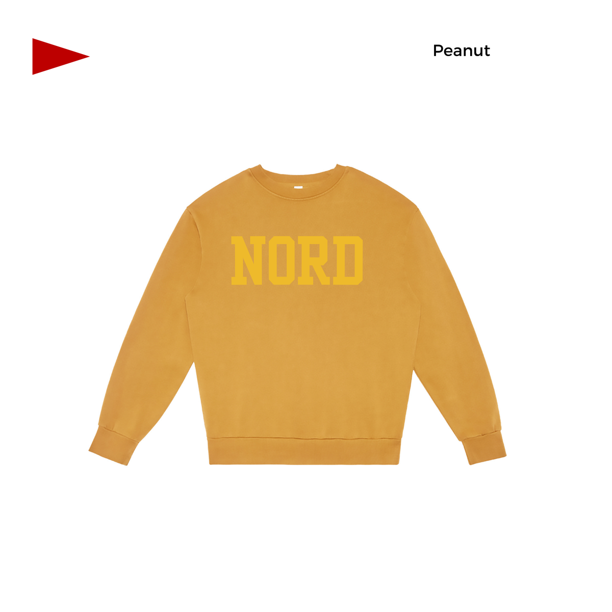 Peanut Embroidered NORD crew