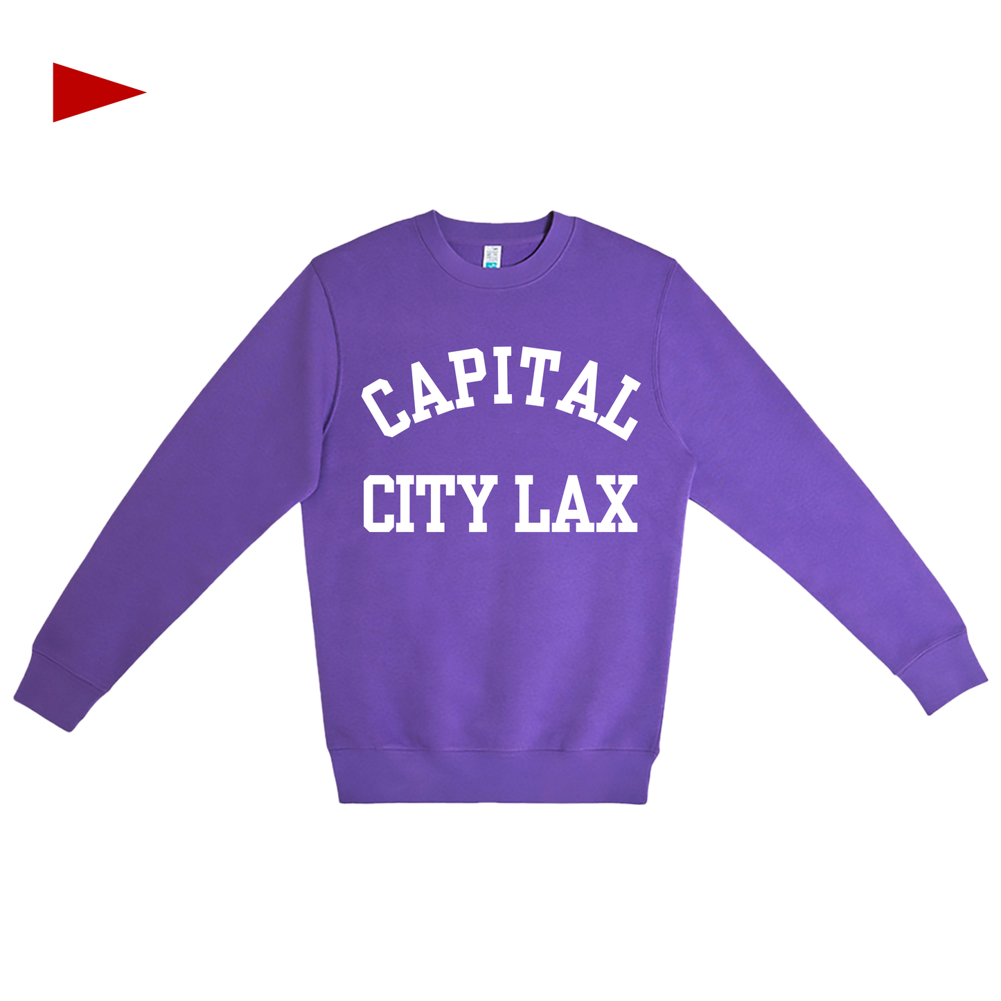 Saintly x Capital City Lax - Embroidered Purple Crew