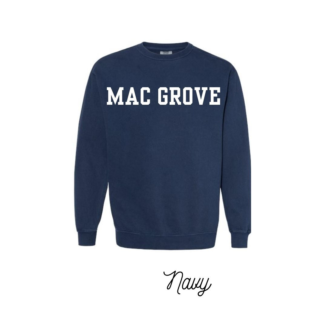 Embroidered Mac Grove Crew