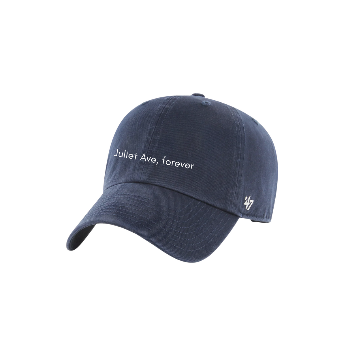 True Navy Embroidered Juliet Avenue, Forever Cap - Adult