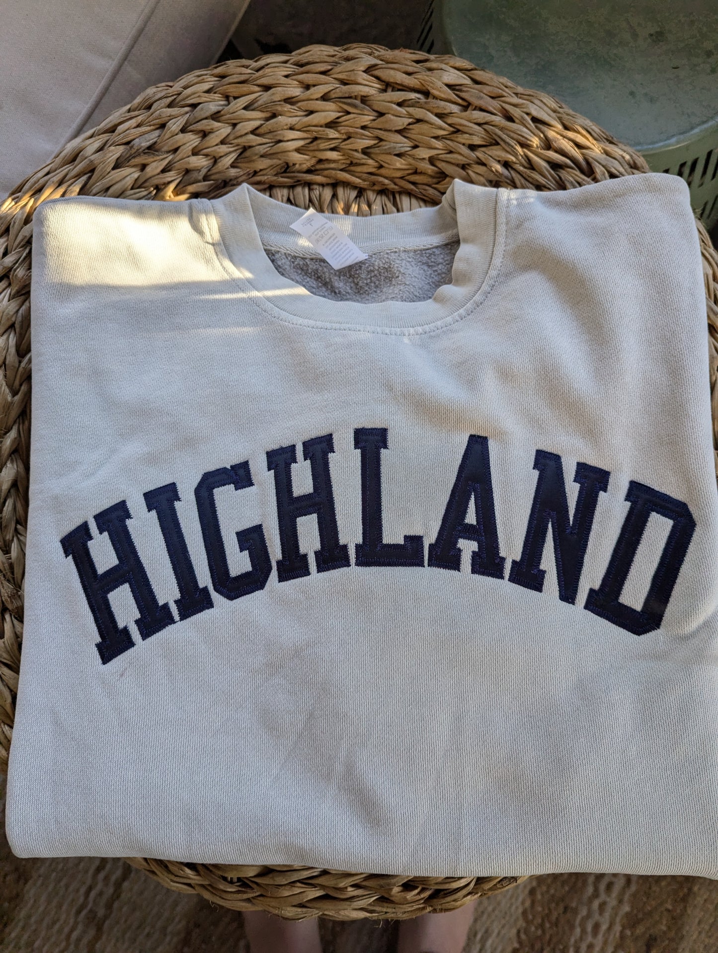 Embroidered Highland Crew