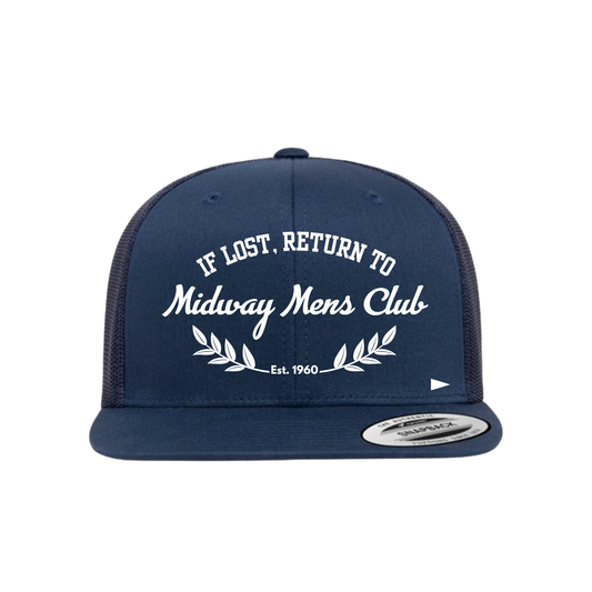 Embroidered Midway Men's Club Trucker Hat