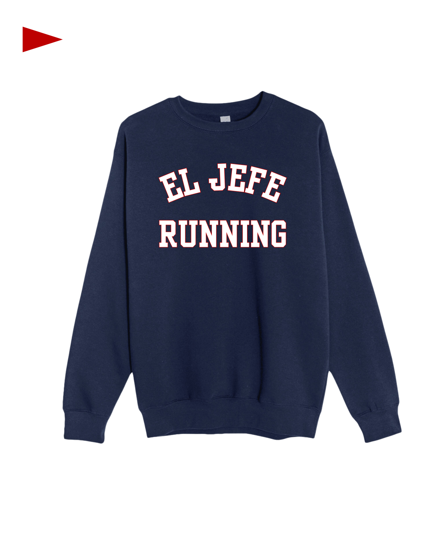Saintly x El Jefe - Embroidered Navy Crew