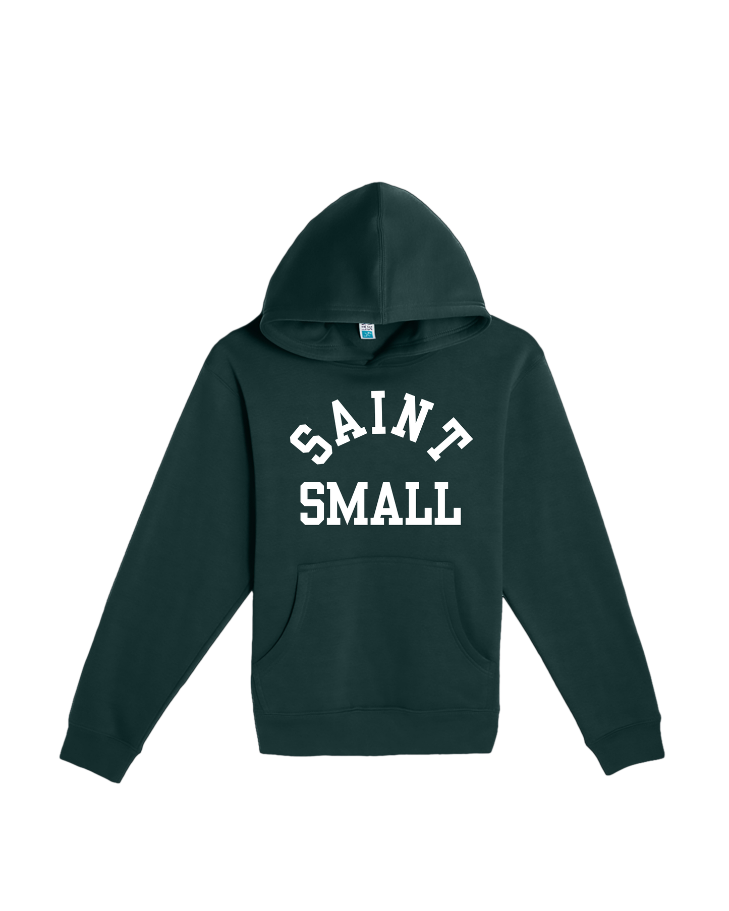 Embroidered Kids Hood - Sport Green