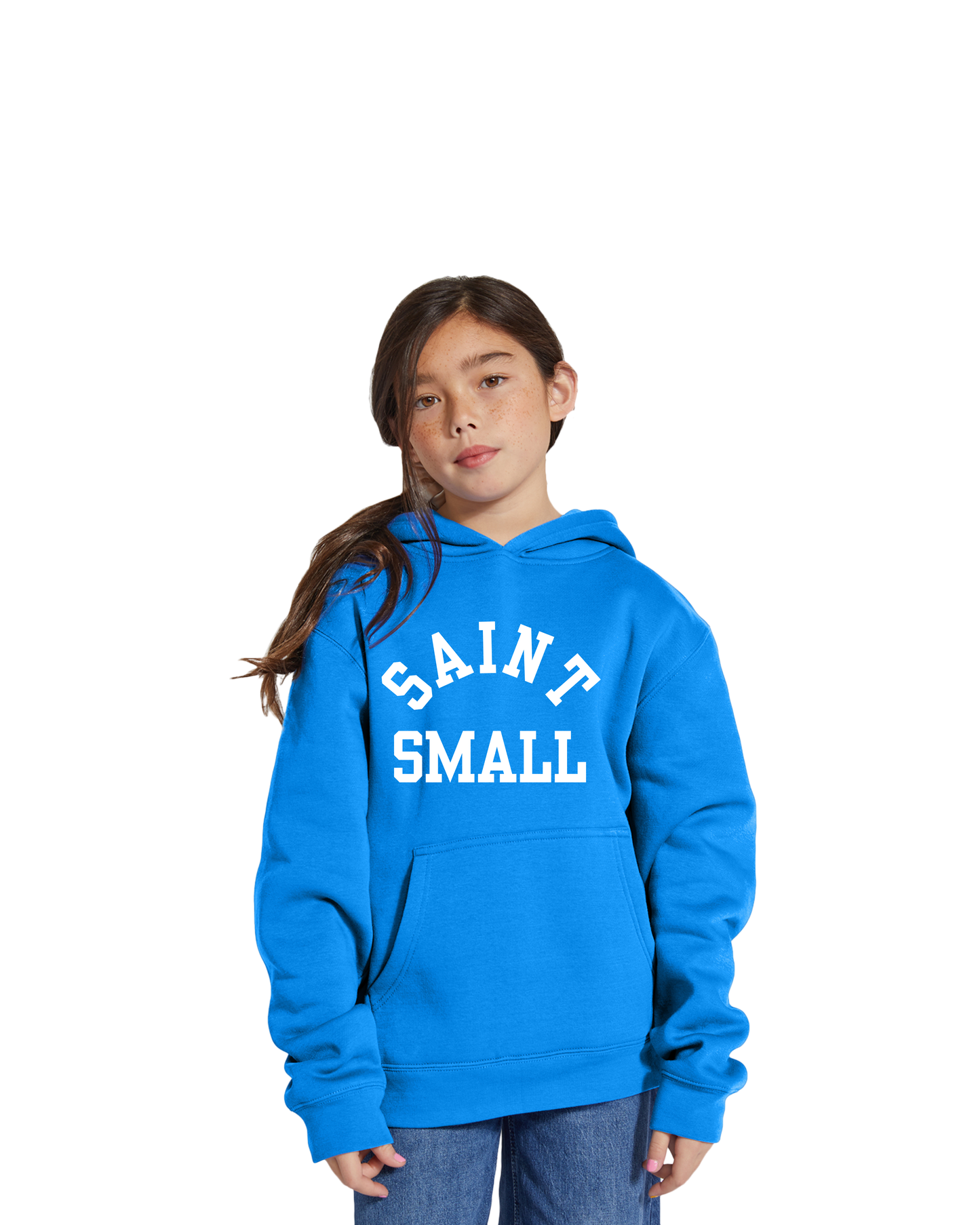 Embroidered Kids Hood - Royal