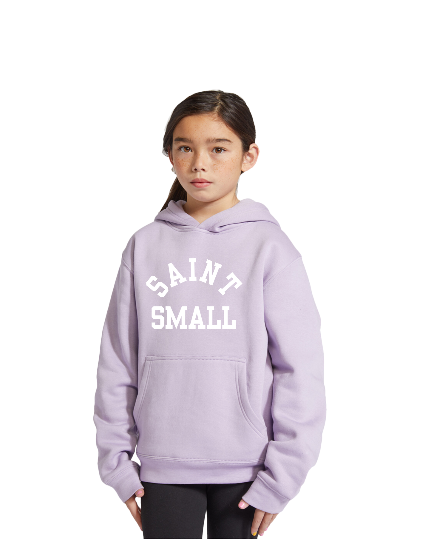 Embroidered Kids Hood - Lilac