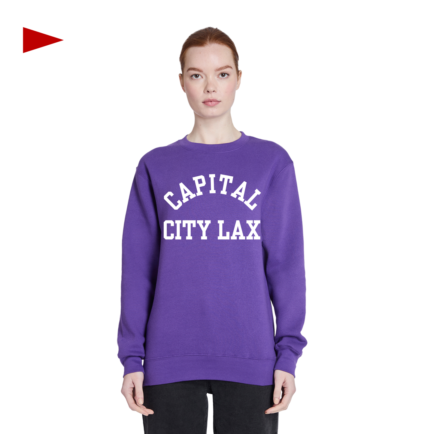 Saintly x Capital City Lax - Embroidered Purple Crew