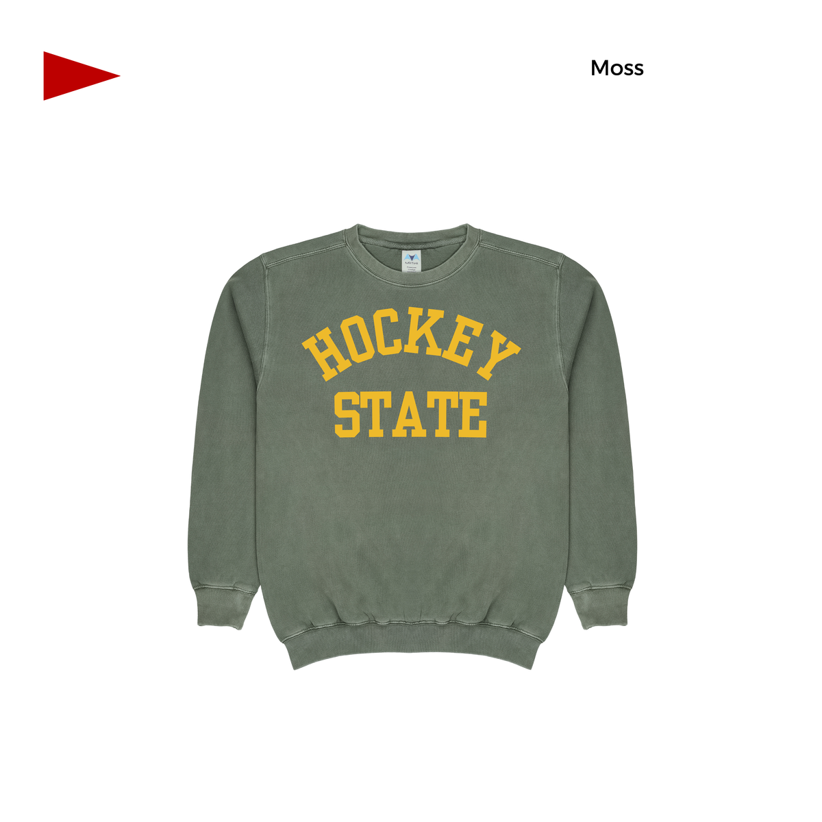 Moss Embroidered Hockey State crew