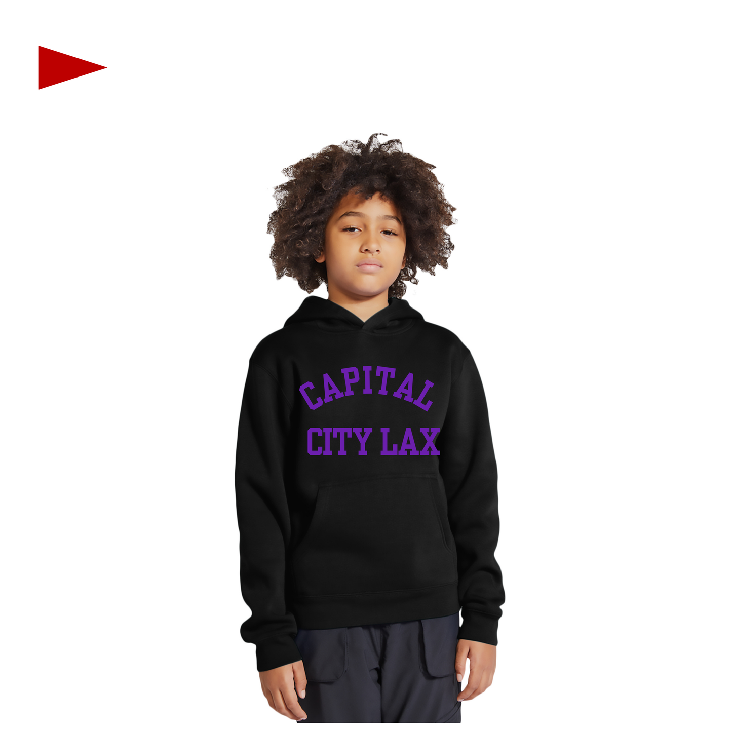 Saintly x Capital City Lax - Embroidered Black Youth Crew