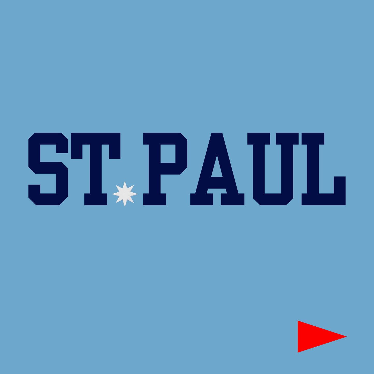 Embroidered St. Paul, Minnesota Flag