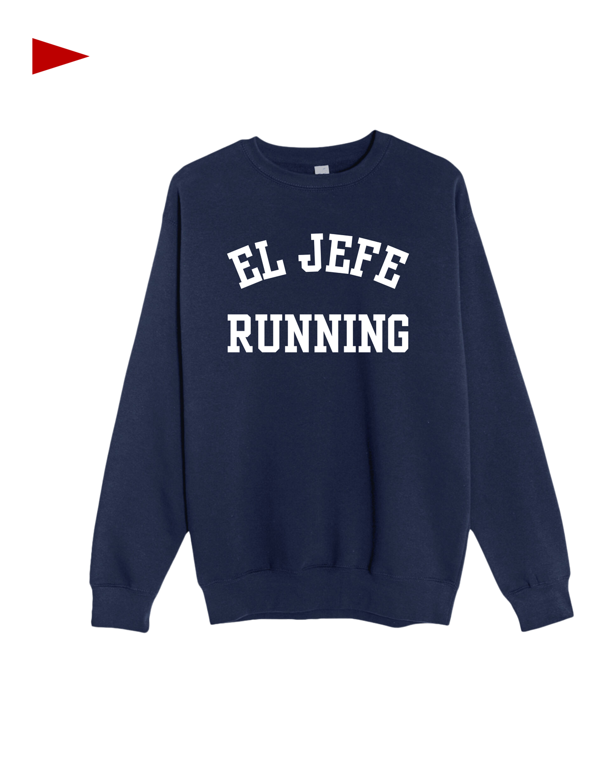 Saintly x El Jefe - Embroidered Navy Crew