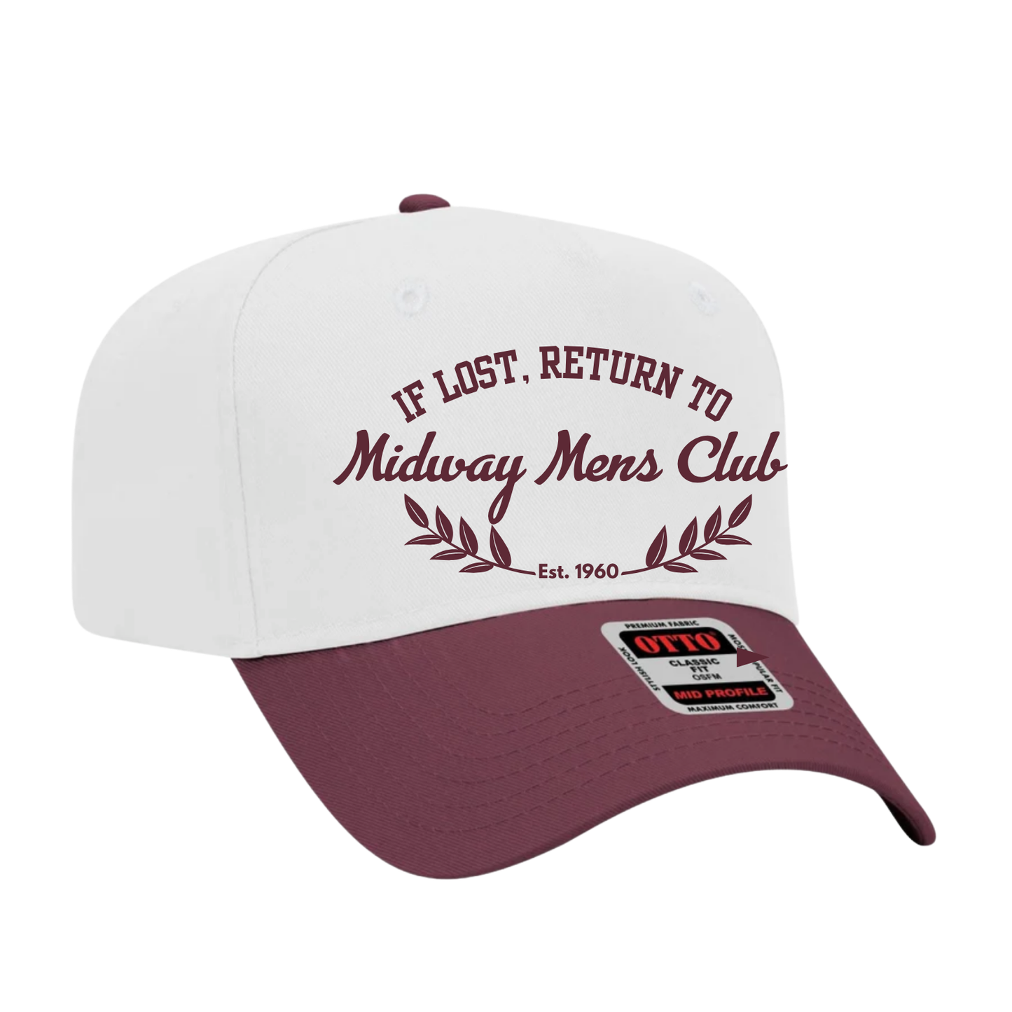 Embroidered Midway Men's Club Trucker Hat