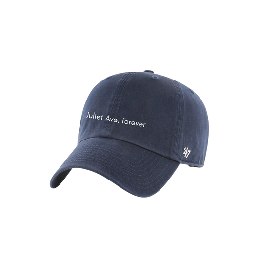 True Navy Embroidered Juliet Avenue, Forever Cap - Adult